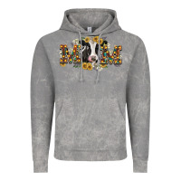 Cloud Rock Mom with cow Vintage Hoodie - CowGirlArtShop