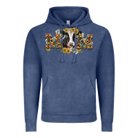 Vintage Denim Mom with cow Vintage Hoodie - CowGirlArtShop