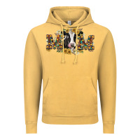 Vintage Mustard Mom with cow Vintage Hoodie - CowGirlArtShop