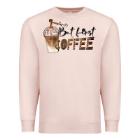 Pale Pink but first coffee Premium Sweatshirt - BarkalooDesign