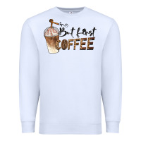 White but first coffee Premium Sweatshirt - BarkalooDesign
