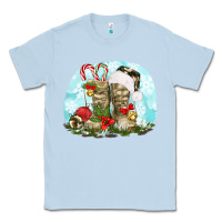 Dusty Blue army boots christmas Classic Tee - texasbilliewilder