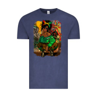 Vintage Denim juneteenth black woman fashion girl Vintage Tee - CowGirlArtShop