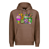 Chestnut mardi gras coffee cups Premium Hoodie - Jasminsmagicworld