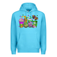 Ocean Blue mardi gras coffee cups Premium Hoodie - Jasminsmagicworld