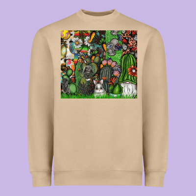 Easter Heavyweight Sweatshirt Designed By Cowhidedigitalart