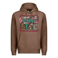 Chestnut Nurse life leopard frame Premium Hoodie - LillyAllenDesigns