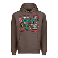 Coffee Nurse life leopard frame Premium Hoodie - LillyAllenDesigns