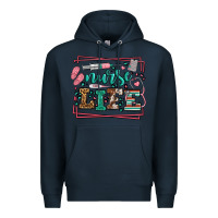 Navy Nurse life leopard frame Premium Hoodie - LillyAllenDesigns