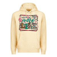 Pina Colada Nurse life leopard frame Premium Hoodie - LillyAllenDesigns