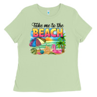 Matcha take me to the beach Ladies Tee - NancyCooperArtShop