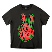 Asphalt watermelon peace sign Heavy Core Tee - Jasminsmagicworld