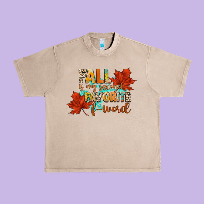 Fall Is My Second Favorite F Word Urban Heavy Tee Designed By Cowgirlartshop