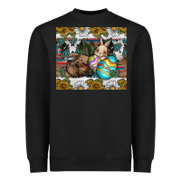 Black easter Heavyweight Sweatshirt - CowhideDigitalArt