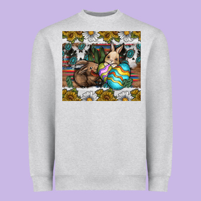 Easter Heavyweight Sweatshirt Designed By Cowhidedigitalart