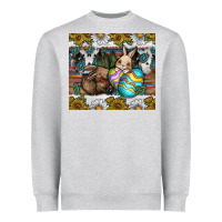 Heather Grey easter Heavyweight Sweatshirt - CowhideDigitalArt