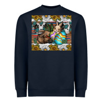 Navy easter Heavyweight Sweatshirt - CowhideDigitalArt