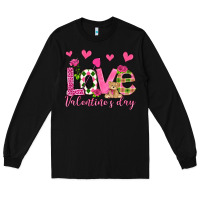Black love valentine's day olivia Long Sleeve Tee - OliviaCreatesArt