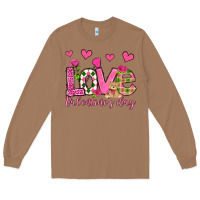 Toasted Coconut love valentine's day olivia Long Sleeve Tee - OliviaCreatesArt