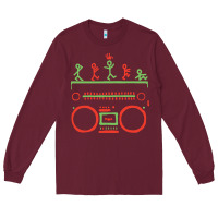Burgundy Check Tribe Called Quest Long Sleeve Tee - trangStudio