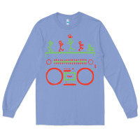 Colony Blue Check Tribe Called Quest Long Sleeve Tee - trangStudio