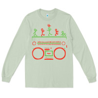 Matcha Check Tribe Called Quest Long Sleeve Tee - trangStudio