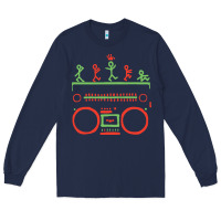 Navy Check Tribe Called Quest Long Sleeve Tee - trangStudio
