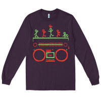 Plum Check Tribe Called Quest Long Sleeve Tee - trangStudio