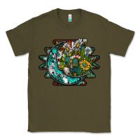 Army Green aztec moon Classic Tee - SublimationCraftShop
