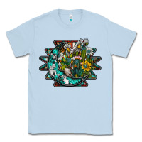 Dusty Blue aztec moon Classic Tee - SublimationCraftShop