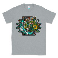 Heather Grey aztec moon Classic Tee - SublimationCraftShop