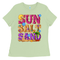 Matcha sun salt sand summer Ladies Tee - NancyCooperArtShop