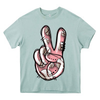 Arona baseball peace sign Heavy Core Tee - Jasminsmagicworld