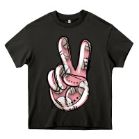 Asphalt baseball peace sign Heavy Core Tee - Jasminsmagicworld