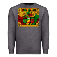 Charcoal Heather juneteenth since 1865 tumbler Premium Sweatshirt - BarkalooDesign