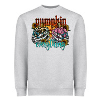 Heather Grey Pumpkin Everything Heavyweight Sweatshirt - CowhideDigitalArt