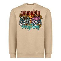 Mushroom Pumpkin Everything Heavyweight Sweatshirt - CowhideDigitalArt