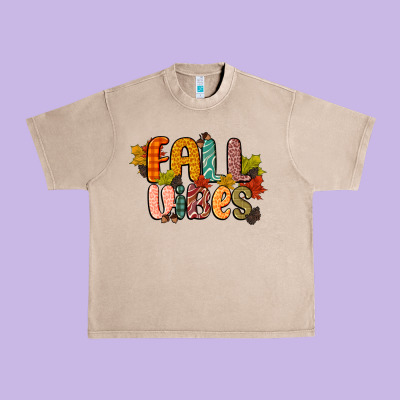 Fall Vibes Urban Heavy Tee Designed By Cowgirlartshop