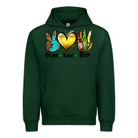 Forest Green peace love beer Urban Hoodie - AdoDesignShop