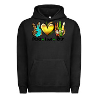 Pigment Black peace love beer Urban Hoodie - AdoDesignShop