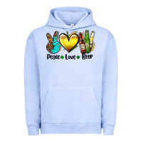 Pigment Grape Ice peace love beer Urban Hoodie - AdoDesignShop