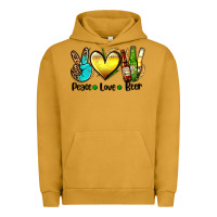Pigment Peanut Butter peace love beer Urban Hoodie - AdoDesignShop