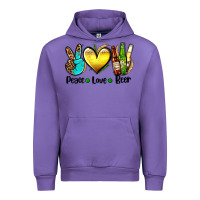 Peace Love Beer Urban Hoodie | Teevron