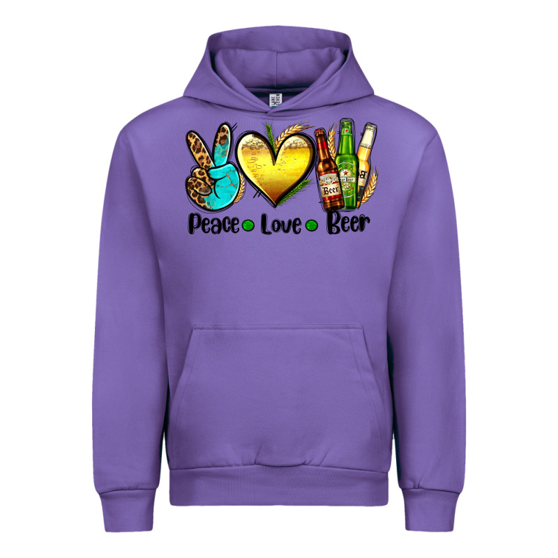 Peace Love Beer Urban Hoodie by AdoDesignShop | Teevron