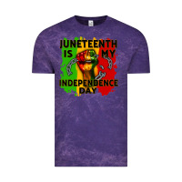 Cloud Purple juneteenth is my independence day cowgirl Vintage Tee - CowGirlArtShop