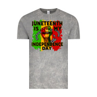 Cloud Rock juneteenth is my independence day cowgirl Vintage Tee - CowGirlArtShop