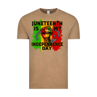 Vintage Coffee juneteenth is my independence day cowgirl Vintage Tee - CowGirlArtShop