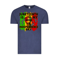 Vintage Denim juneteenth is my independence day cowgirl Vintage Tee - CowGirlArtShop