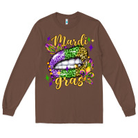 Chestnut mardi gras with  lip olivia Long Sleeve Tee - OliviaCreatesArt