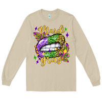 Mushroom mardi gras with  lip olivia Long Sleeve Tee - OliviaCreatesArt